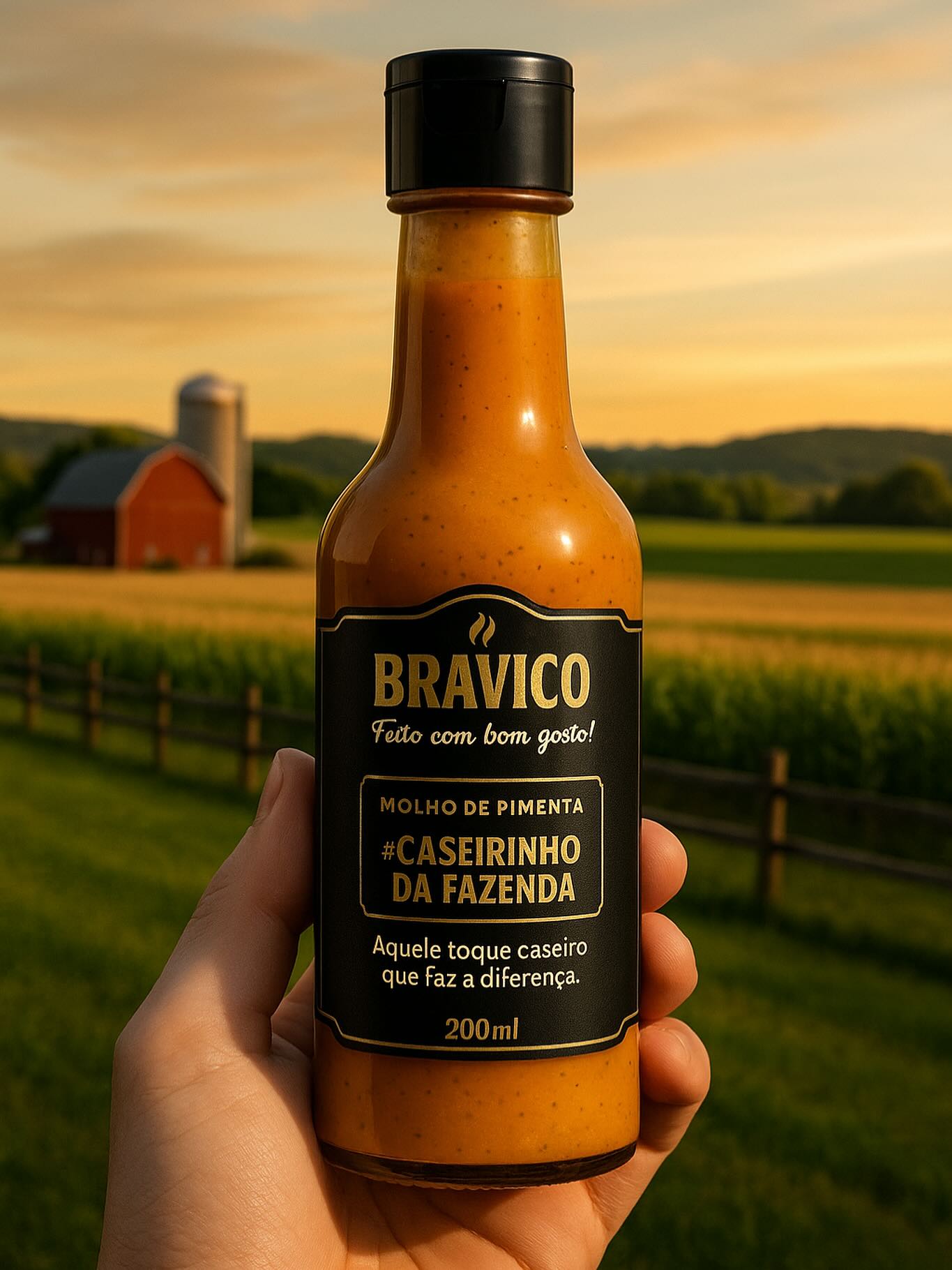 Molho de pimenta Caseirinho da Fazenda Bravico